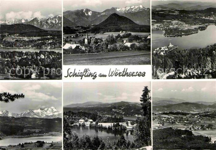 Schiefling See Gesamtansicht mit Alpenpanorama