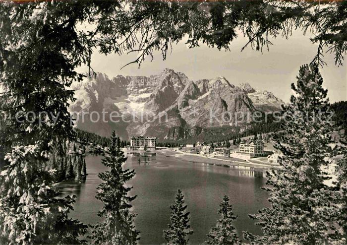 Misurinasee Panorama Lago di Misurina Sorapis Dolomiten