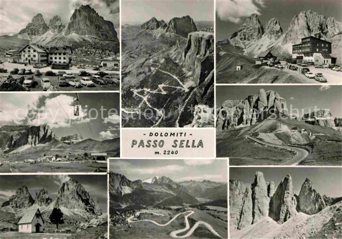 Passo Sella Gebirgspass Dolomiten