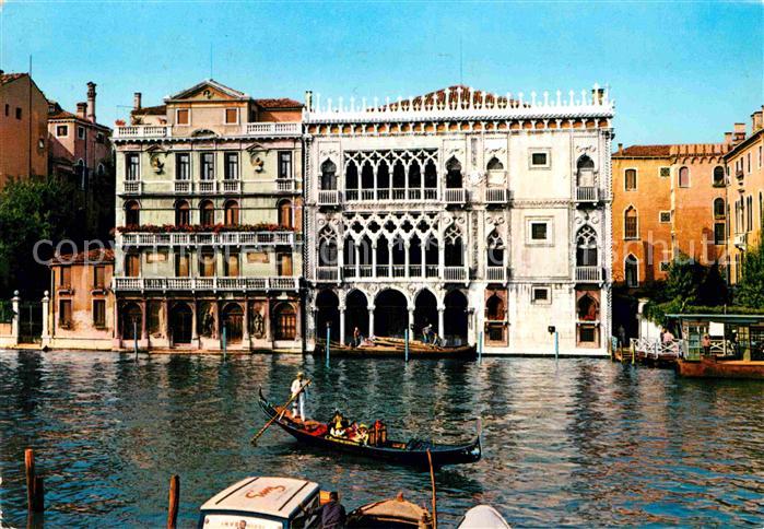 Venezia Venedig Palazzo Ca d Oro Palast Gondel