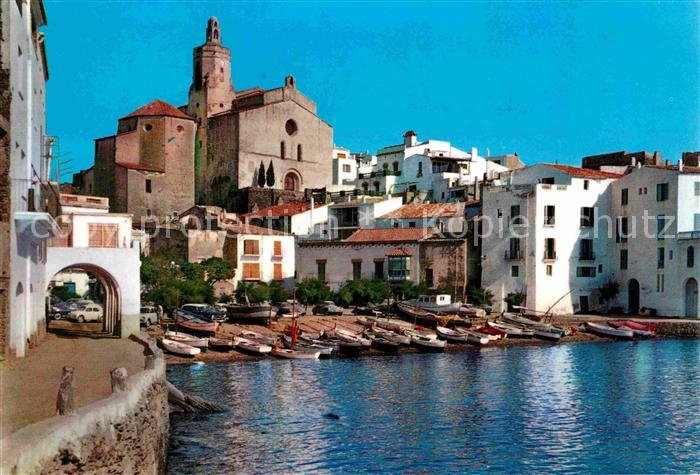 Cadaques Hafen Kirche Costa Brava Serie II Num 2072
