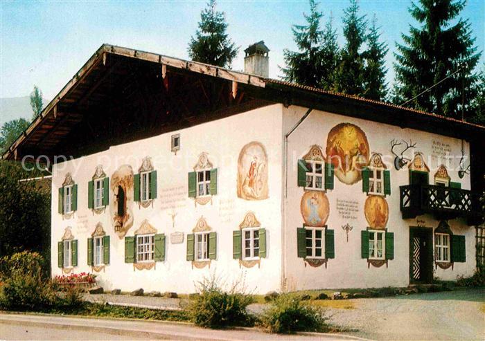 Bad Kohlgrub Haus Zum Jaeger mit Wandfresken von Fr Zwink 1791