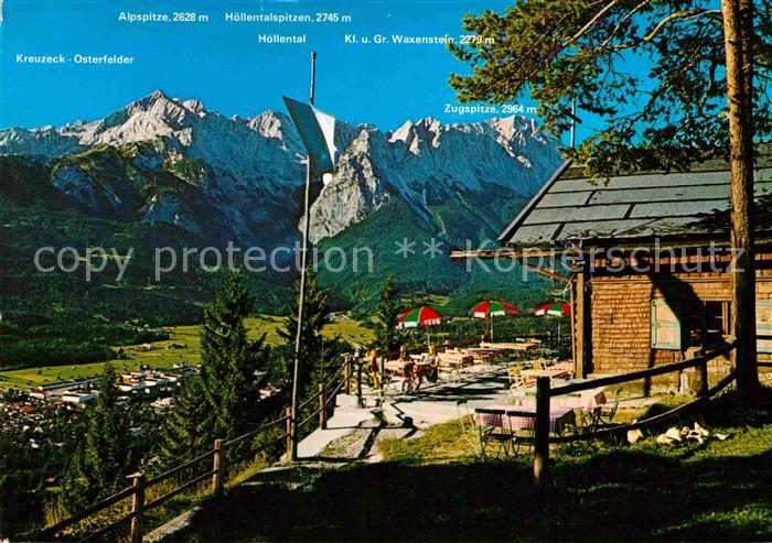 GARMISCH-PARTENKIRCHEN Bayern Berggasthof St Martin am Grasberg Zugspitze Wetter