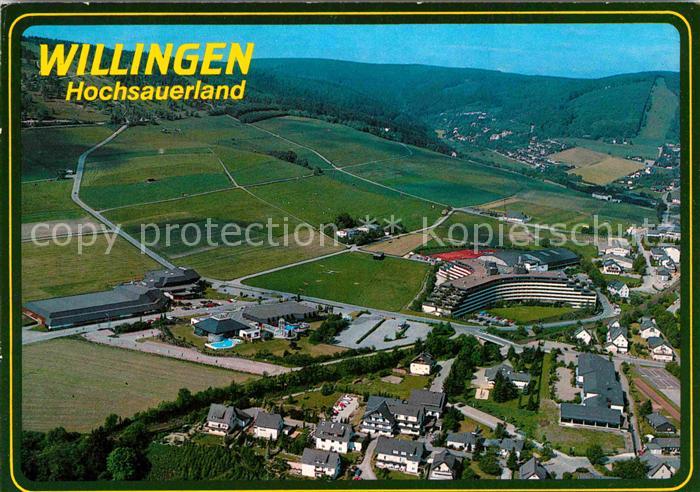 Willingen Sauerland Heilklimatischer Kneipp Kurort Wintersportplatz Fliegeraufna