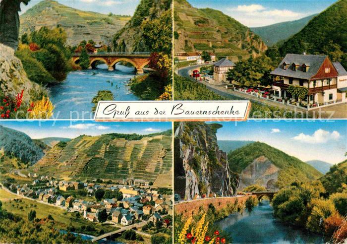 Walporzheim Bauernschenke Panorama Ahrtal Bruecke