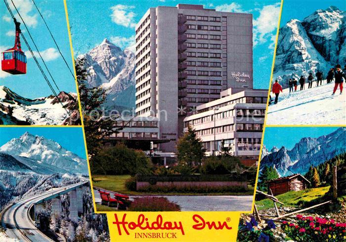 Innsbruck Holiday Inn Hotel Wintersportplatz Alpen Bergbahn Berghuette Autobahnb