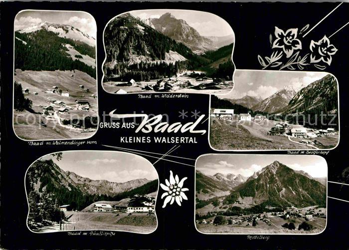 Baad Mittelberg Kleinwalsertal Gesamtansicht mit Alpenpanorama