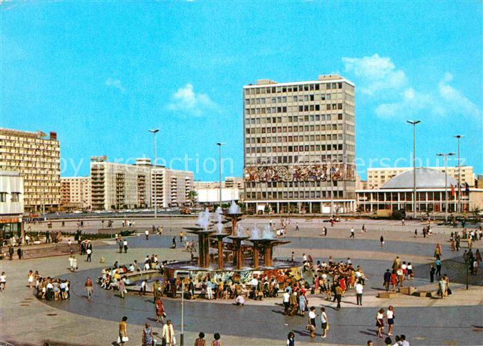 BERLIN  CITY Alexanderplatz Haus des Lehrers Kongresshalle Hauptstadt der DDR