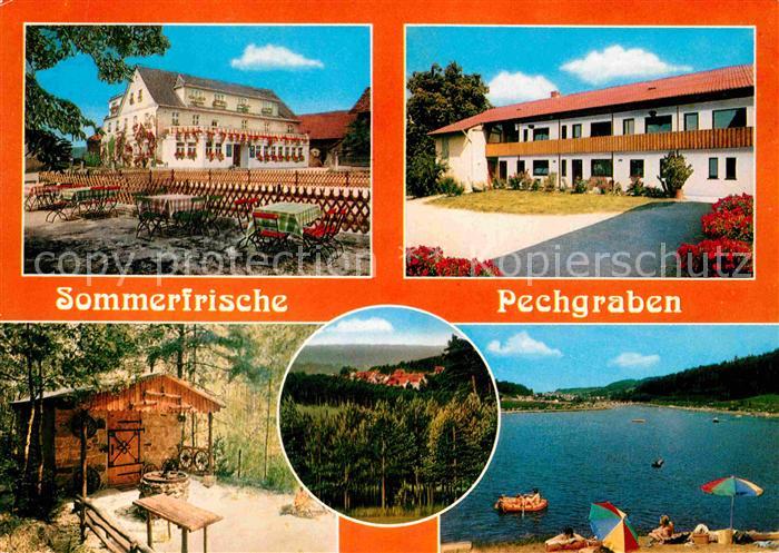 Pechgraben Gasthof Pension Frankenwald Badestrand See Huette
