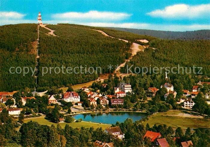 Hahnenklee-Bockswiese Harz Panorama heilklimatischer Kurort Fliegeraufnahme