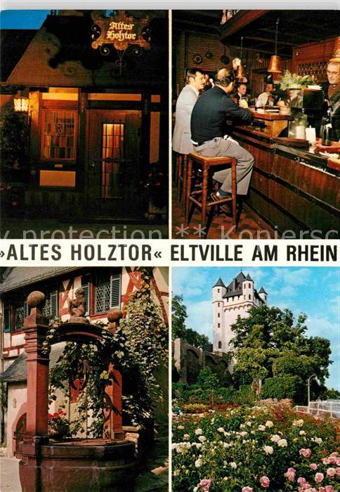 Eltville Rhein Altes Holztor Bar Brunnen Schloss