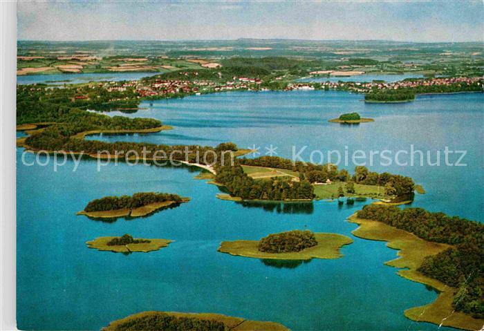 Ploen See Prinzeninsel Seenlandschaft Holsteinische Schweiz Fliegeraufnahme