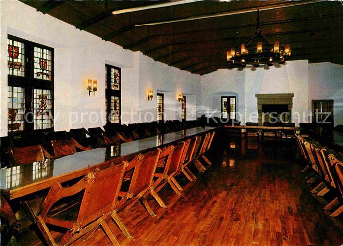 Bacharach Rhein DJH Jugendburg Stahleck Rittersaal