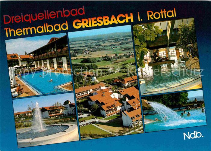 Griesbach Rottal Dreiquellenbad Thermalbad Kurgebiet Fliegeraufnahme