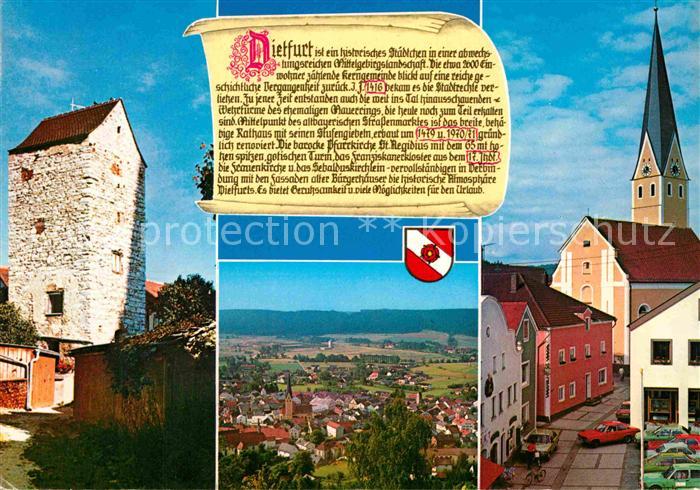 Dietfurt Altmuehl Teilansichten historische Stadt Pfarrkirche St Aegidius
