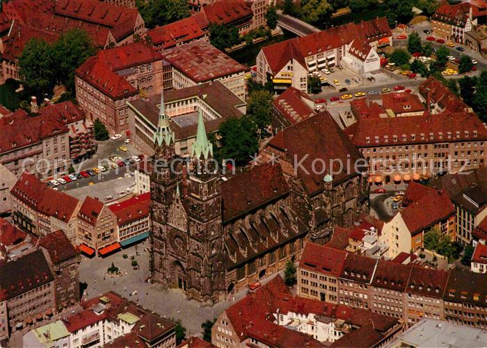 NueRNBERG  CITY St Lorenzkirche Altstadt Fliegeraufnahme