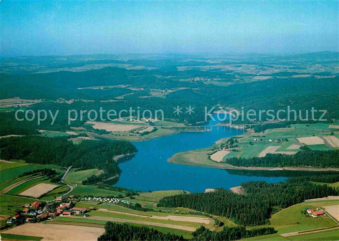 Neunburg Wald Eixendorfer Stausee Campingplatz Guettenland Fliegeraufnahme