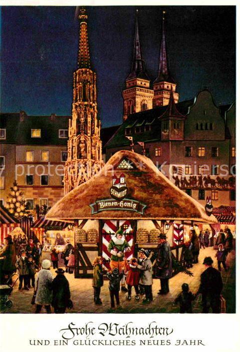 NueRNBERG  CITY Christkindlesmarkt St Sebalduskirche Schoene Brunnen Lebkuchenh