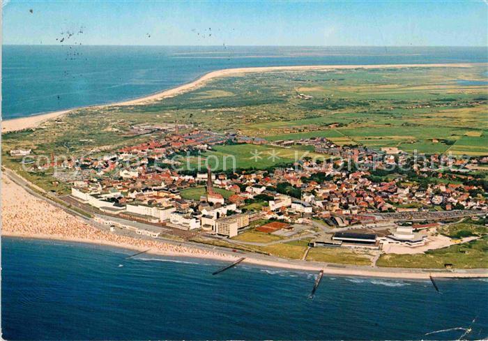 BORKUM Nordseebad Niedersachsen Fliegeraufnahme