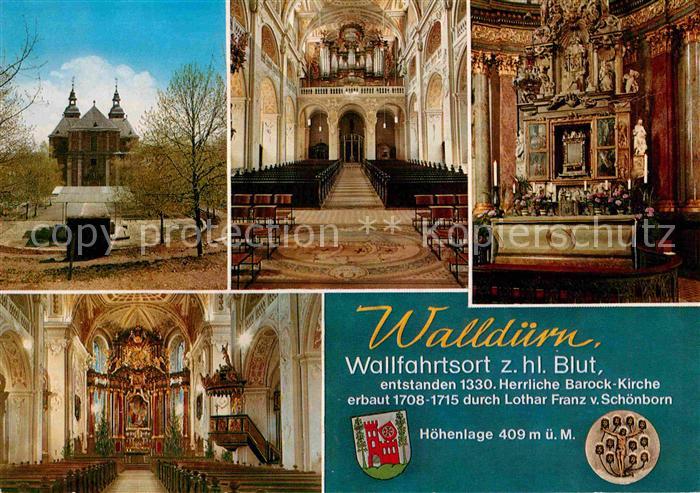 Wallduern Wallfahrtsort z hl Blut Wallfahrtskirche Innenansicht