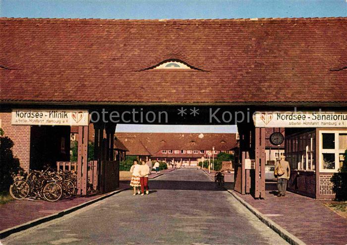 Westerland Sylt Nordsee Sanatorium der AWO Hamburg Eingang Kurhaus