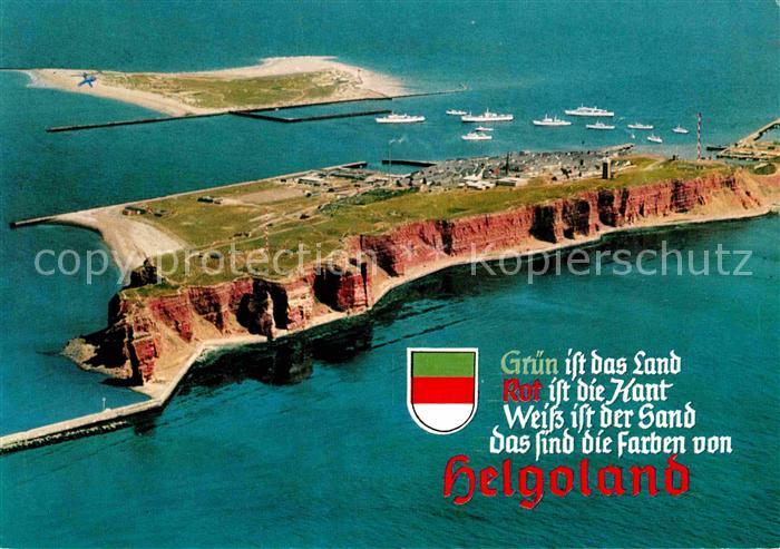 HELGOLAND Insel Schleswig-Holstein Fliegeraufnahme