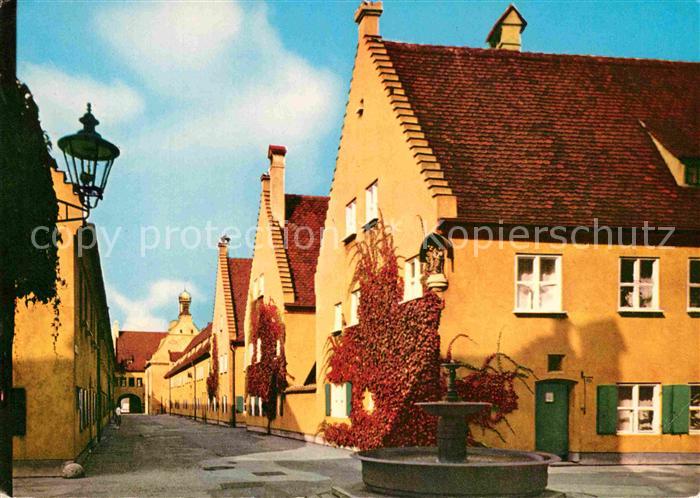 Augsburg Fuggerei Brunnen