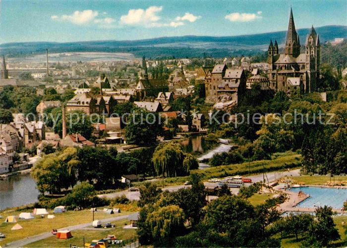 Limburg Lahn Panorama Schwimmbad Kirche