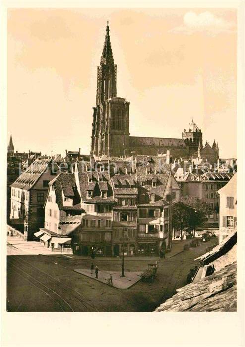 Strassburg Elsass Teilansicht Muenster