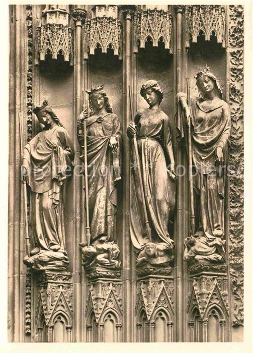 Strassburg Elsass Muenster Nordportal der Westfassade