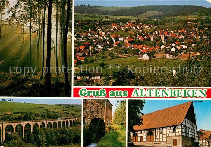 Altenbeken Panorama Viadukt Wasserrad Fachwerkhaus