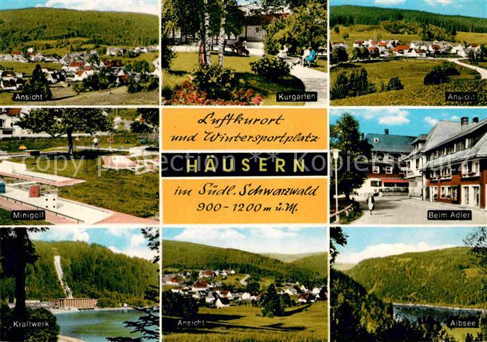 Haeusern Schwarzwald Panorama Kurgarten Minigolf Beim Adler Kraftwerk Albsee