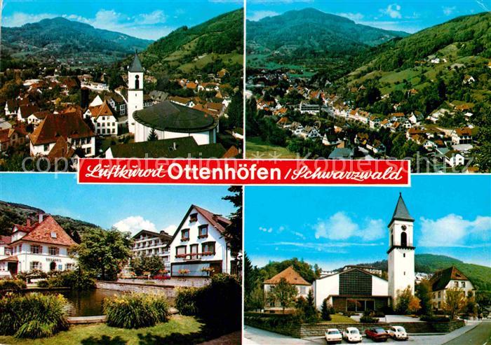 Ottenhoefen Schwarzwald Panorama Teilansicht Kirche
