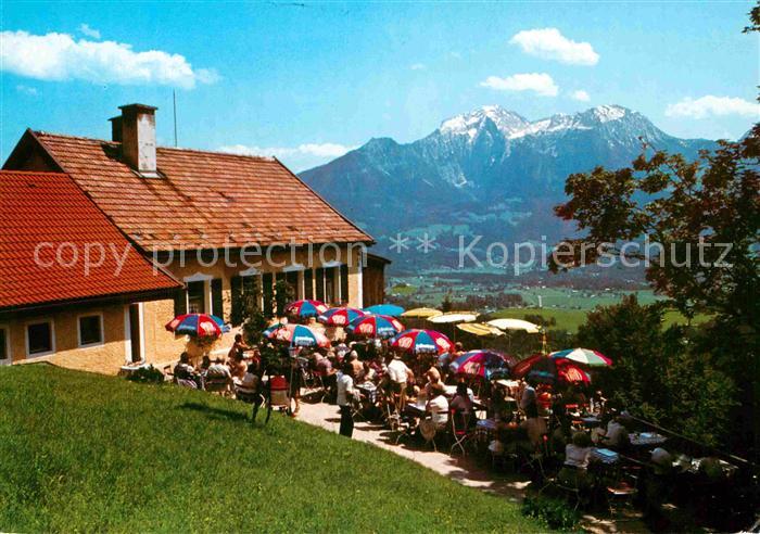 BERCHTESGADEN Bayern Berggaststaette Soeldenkoepfl Terrasse