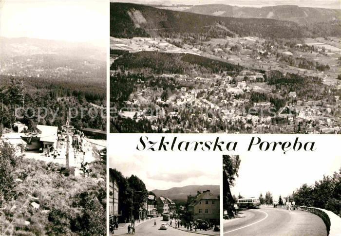 Szklarska Poreba Stacja Szrenice Widok ogolny Ulica Jednosci Narodu Zakret Smier