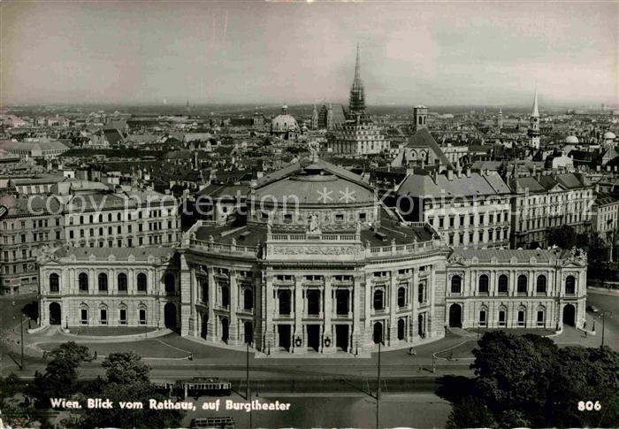 Wien Blick vom Rathaus auf Burgtheater