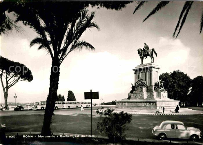 Roma Rom Monumento a Garibaldi sul Giancolo