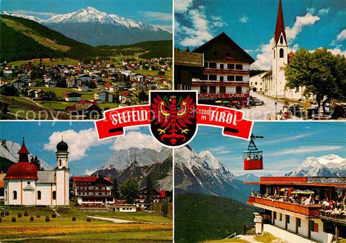 Seefeld Tirol mit Hocheder Seefelder Kirche Seekirchl Rosshuette