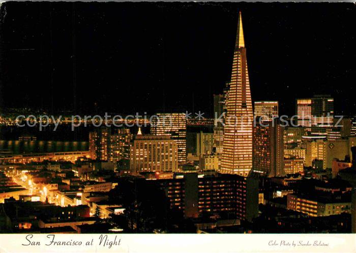 San Francisco California at Night