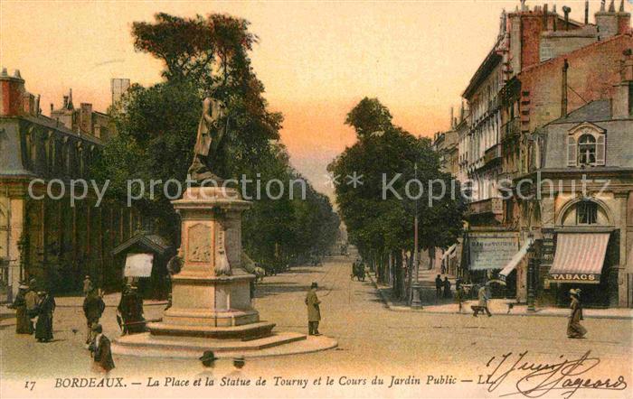Bordeaux Place Statue de Tourny Cours du Jardin Public