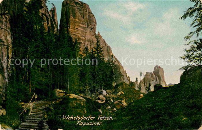 Wekelsdorf Teplice nad Metuji Wekelsdorfer Felsen Kapuziner