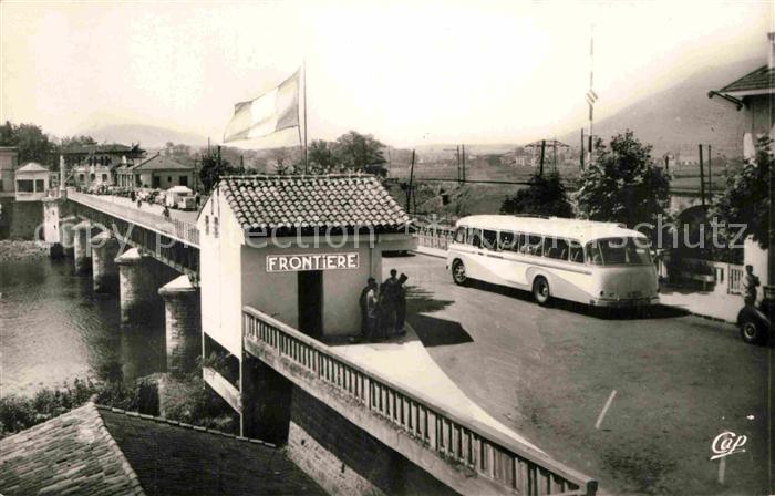 Hendaye Pyrenees Atlantiques Frontiere Franco-Espagnole Pont International