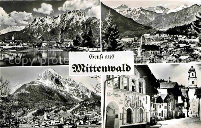 Mittenwald Bayern Cafe-Konditorei Ortsansichten