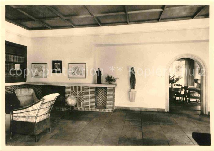 Insel Hiddensee Gerhart-Hauptmann-Gedaechtnisstaette Kaminecke