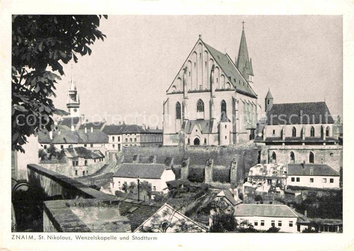 Znaim CZ St. Nikolaus Wenzelskapelle Stadtturm