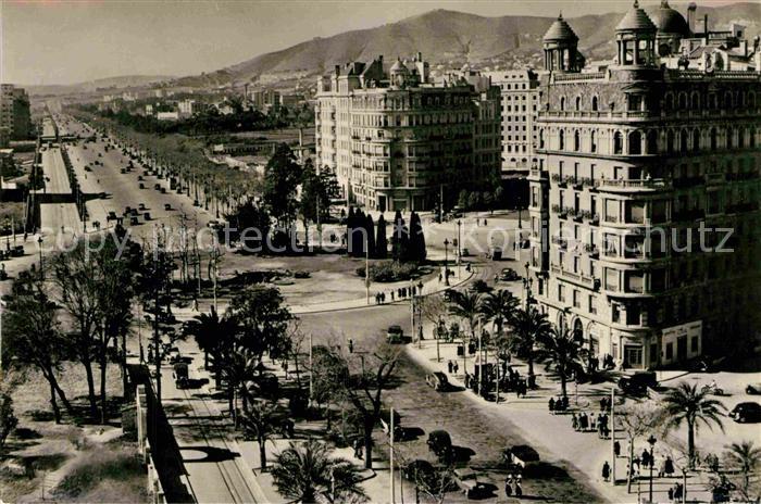 Barcelona Cataluna Plaza Calvo Sotelo y Avenida Generalisimo Franco