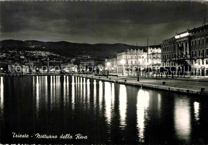 Trieste Notturno della Riva