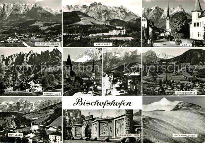 Bischofshofen Hochkoenig Kriegerdenkmal Arthurhaus Kreuzberg