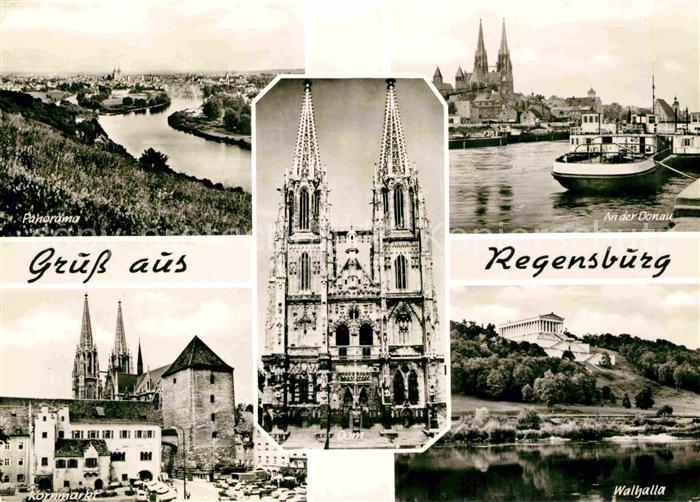 REGENSBURG Bayern Walhalla Kornmarkt Donau