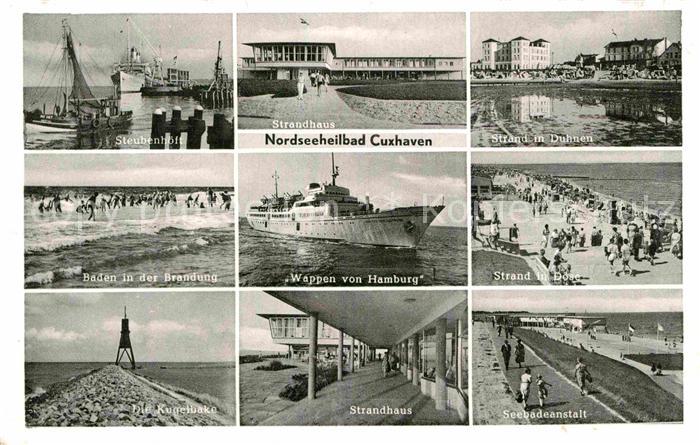 Cuxhaven Duhnen Nordseebad Strand Duhnen Doese Kugelbake Strandhaus Steubenhoeft